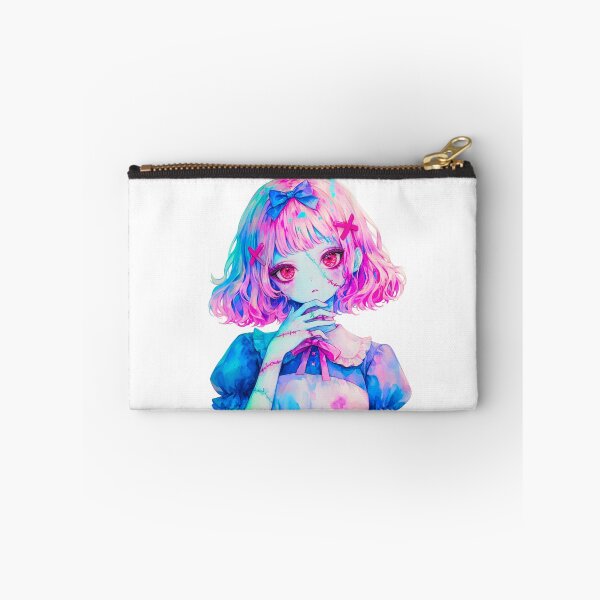 Item preview, Gothic Doll Sticker with Stitched Details and Bow designed and sold by Pocket Money Stickers.