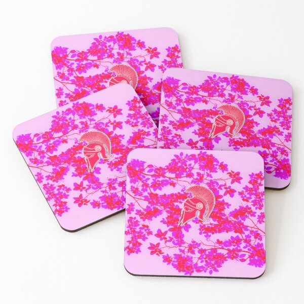 Item preview, Spartan worrier blood floral pattern designed and sold by SueKnox.