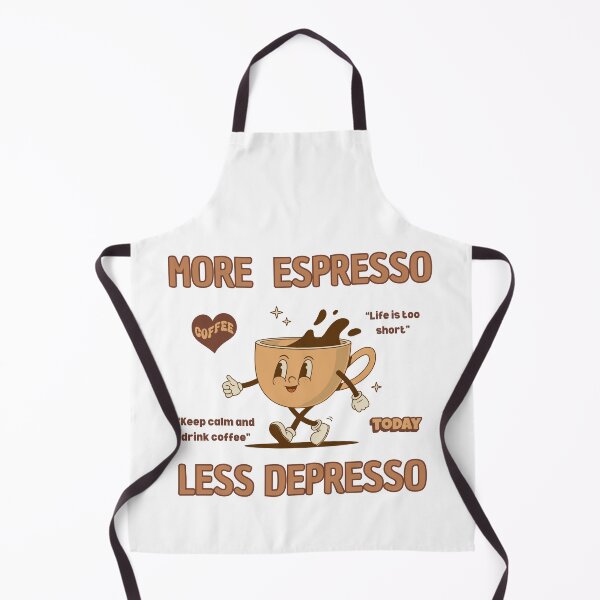 Item preview, Funny Coffee Today Groovy Women More Espresso Less Depresso, Caffeine Lover Gifts designed and sold by WAB Garb.