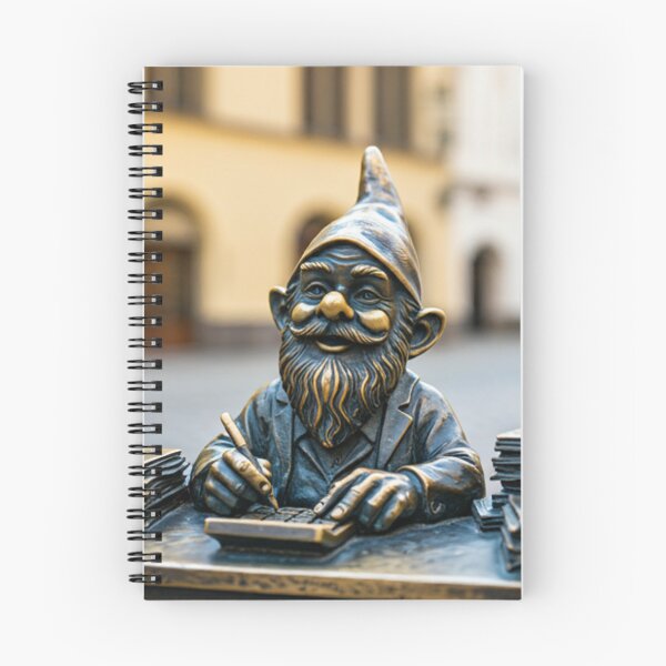Item preview, Thinking of Wroclaw - Gnome Bookkeeper designed and sold by Purrfecta.