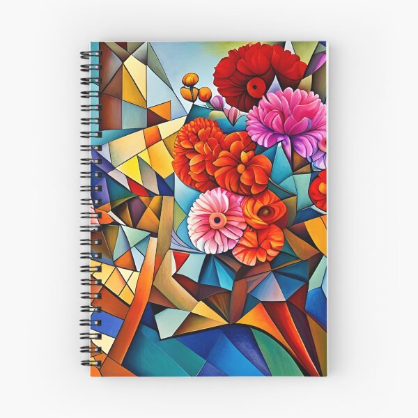 Item preview, Vibrant Cubist Style Flowers designed and sold by Gingezel.