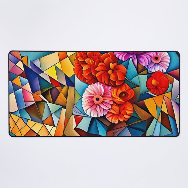 Item preview, Vibrant Cubist Style Flowers designed and sold by Gingezel.