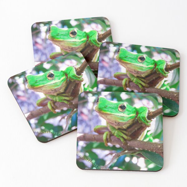 Item preview, Smiling Green Treefrog designed and sold by TrishAbyss.