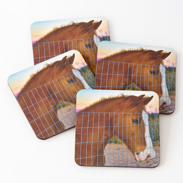 Item preview, Gorgeous Chestnut Horse with White Stripe at Sunset designed and sold by Yogibear & Rachelle .