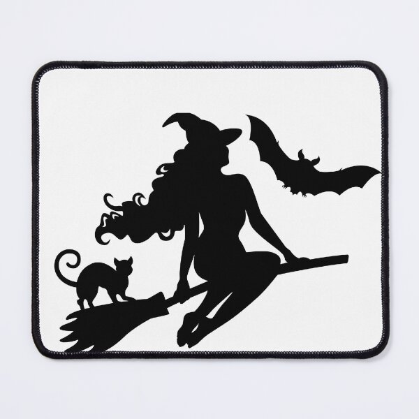 Item preview, Witch Broom - Black Cat- Bat designed and sold by elliejimprints.