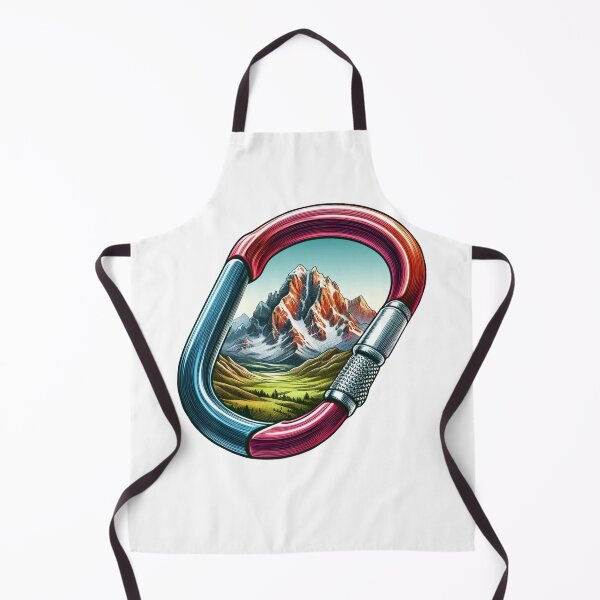 Item preview, climbing carabiner and mountains designed and sold by wildexperience.