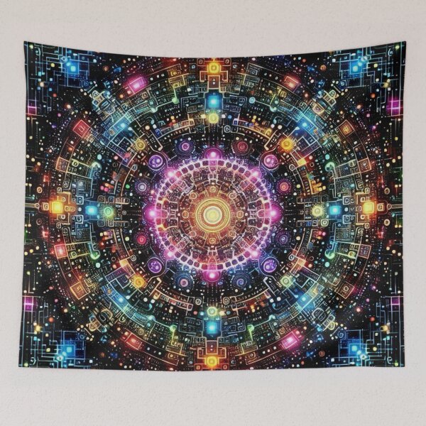 Item preview, Psychedelic Tech AI designed and sold by Myra365Art.