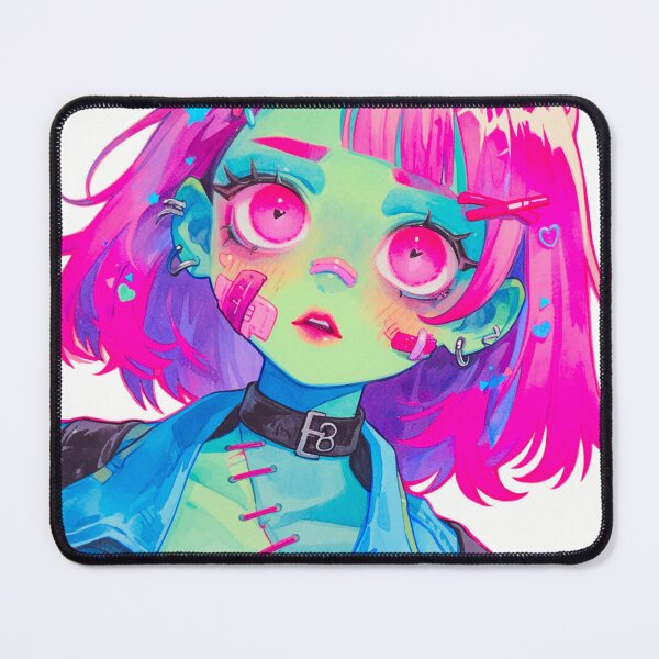 Item preview, Kawaii Zombie Girl Sticker with Bandage Details designed and sold by Pocket Money Stickers.