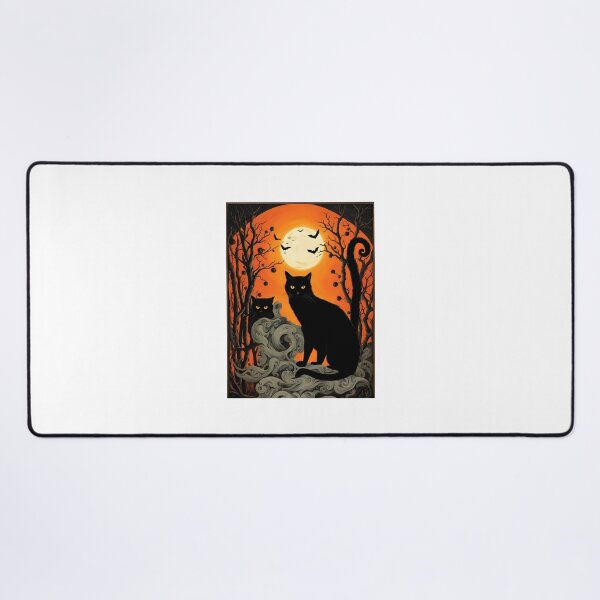 Item preview, Mystical Twin Cats Moon designed and sold by RetroPop23.