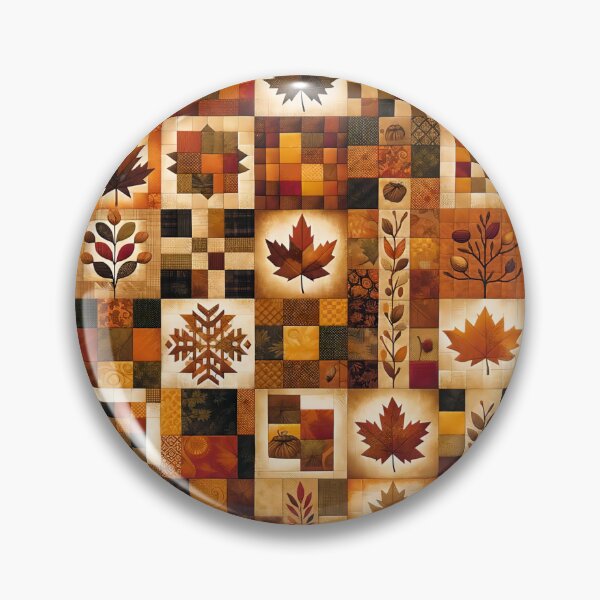 Item preview, Fall Colored Patchwork Pattern designed and sold by PinUpPizzazz.