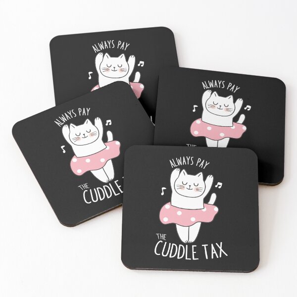 Item preview, CUTE BALLERINA CAT PAY THE CUDDLE TAX designed and sold by Madjack Tees Kiwi SuperStore.