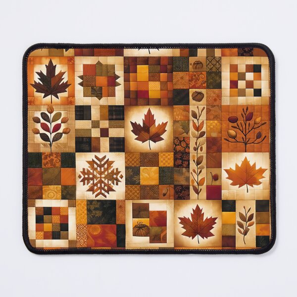 Item preview, Fall Colored Patchwork Pattern designed and sold by PinUpPizzazz.