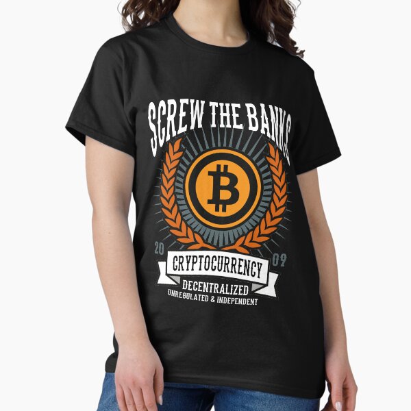 Item preview, Screw The Banks Bitcoin designed and sold by Crypto Fashion.