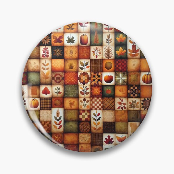 Item preview, Fall Colored Patchwork Pattern designed and sold by PinUpPizzazz.