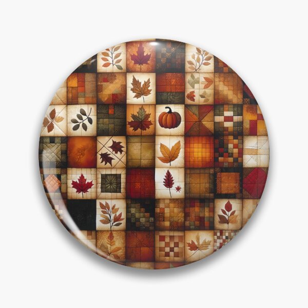 Item preview, Fall Colored Patchwork Pattern designed and sold by PinUpPizzazz.
