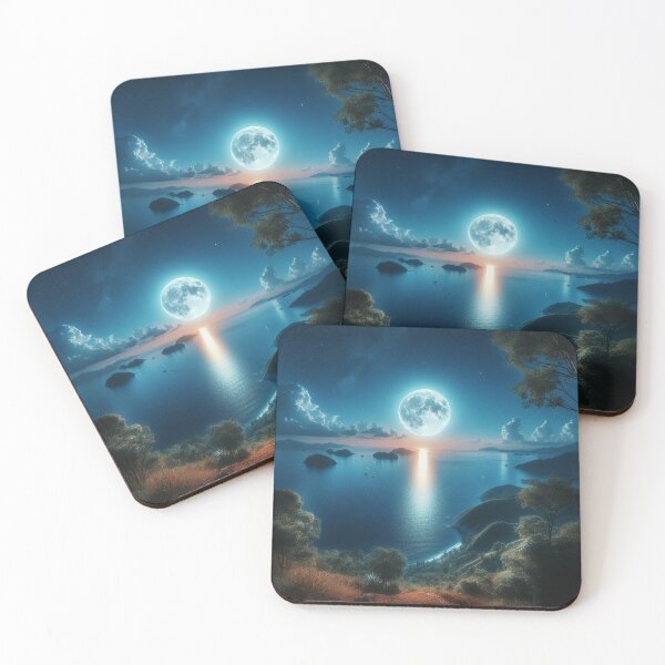 Item preview, Moonlit Night Landscape  designed and sold by DeeCeeFashion.