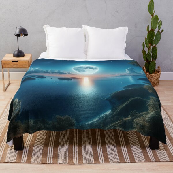 Item preview, Moonlit Night Landscape  designed and sold by DeeCeeFashion.