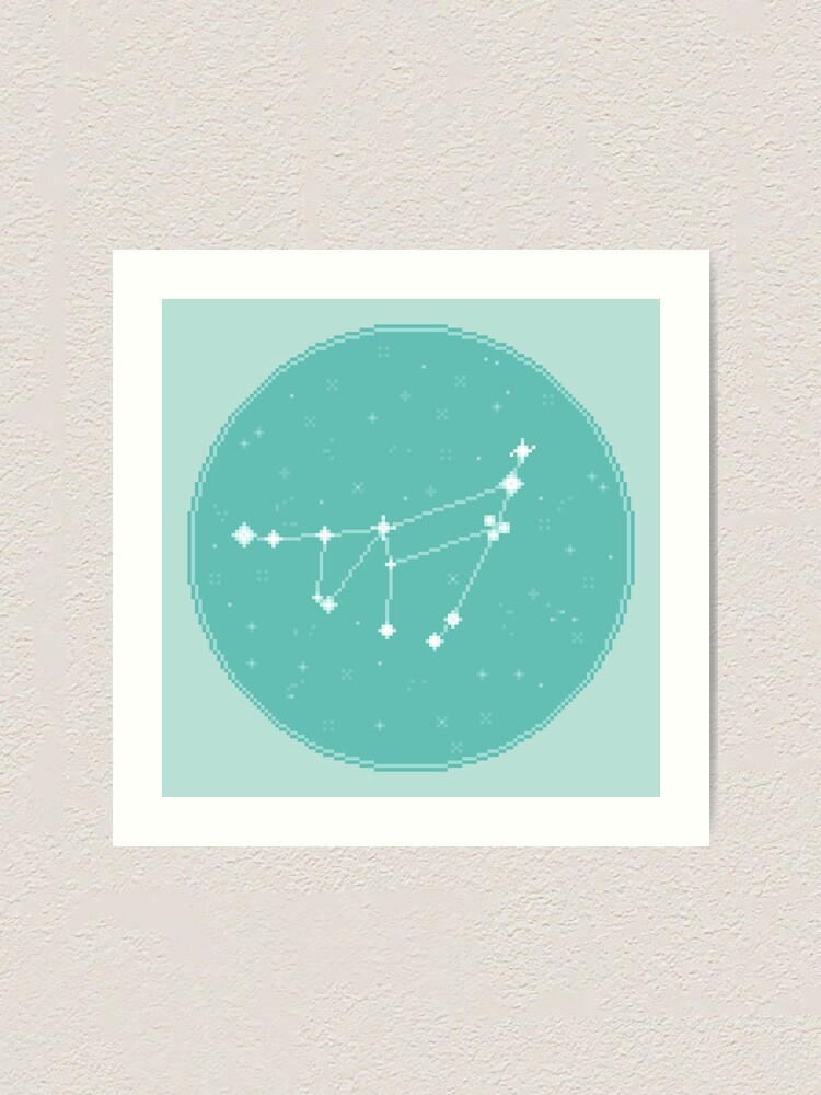 Alternate view of 8bit Constellations: Capricorn Art Print