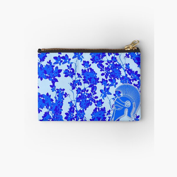 Item preview, Victory blue Spartans honor floral pattern designed and sold by SueKnox.