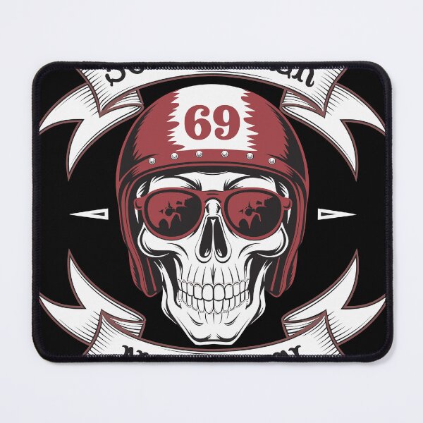 Item preview, Solo Rider Nomaden Skull Motorcycle Club Emblem Badge designed and sold by waterloop.