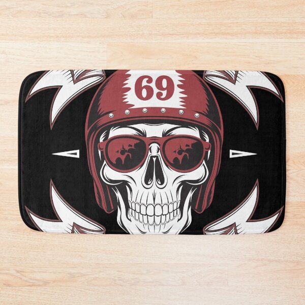 Item preview, Solo Rider Nomaden Skull Motorcycle Club Emblem Badge designed and sold by waterloop.