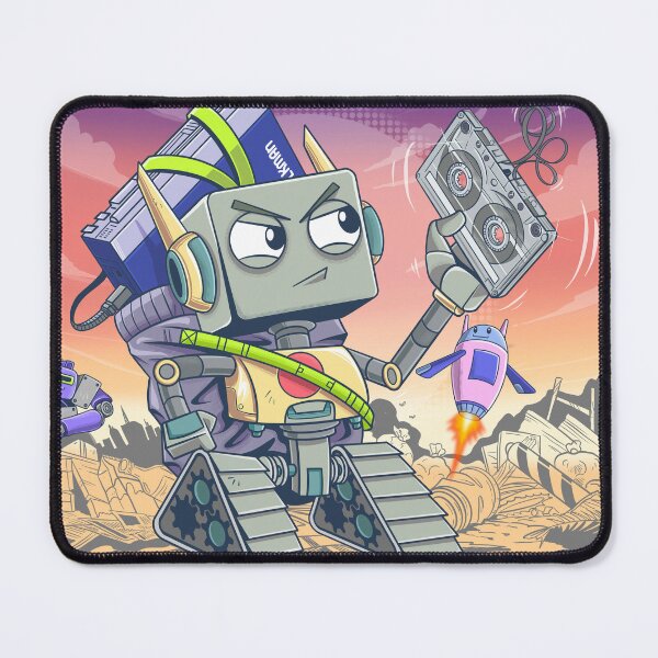 Item preview, RetroBot - Nostalgic Tech Warrior designed and sold by DZRart.