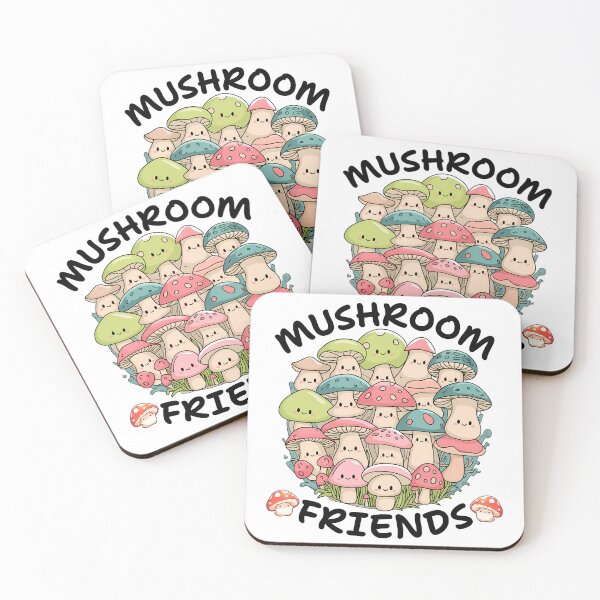 Item preview, Happy Mushroom Friends designed and sold by ArchVibe.