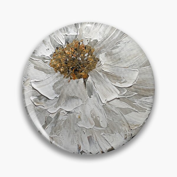 Item preview, Modern arwork white large flower  designed and sold by TatianaMalinArt.