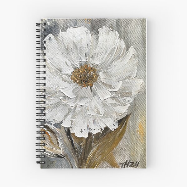 Item preview, Modern arwork white large flower  designed and sold by TatianaMalinArt.