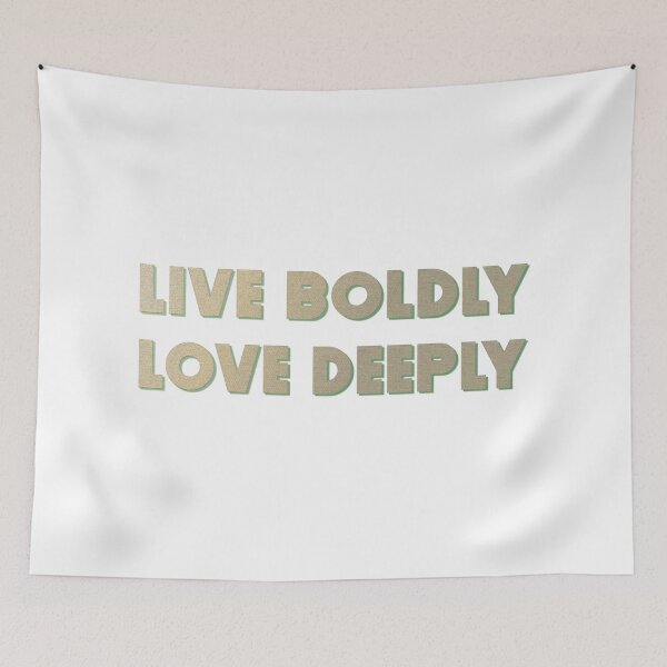 Item preview, Live Boldly Love Deeply Text designed and sold by Combat Skies.