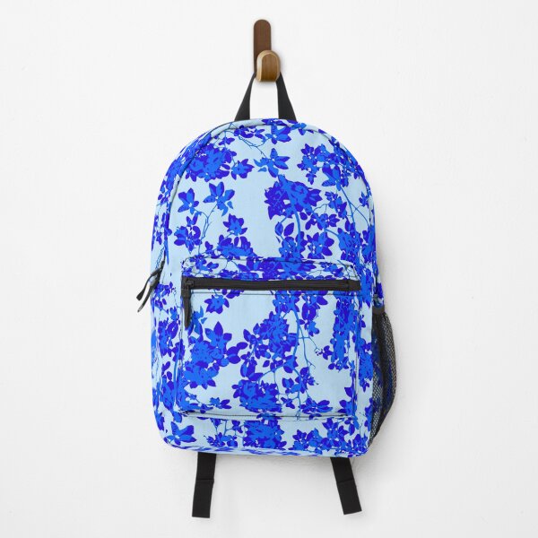 Item preview, Victory blue Spartans honor floral pattern designed and sold by SueKnox.