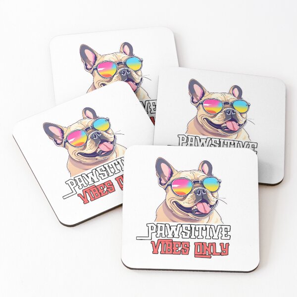 Item preview,  Pawsitive Vibes Only: Cool Dog with Sunglasses – Fun, Trendy Pet Lover's Design designed and sold by Nalanda2000.