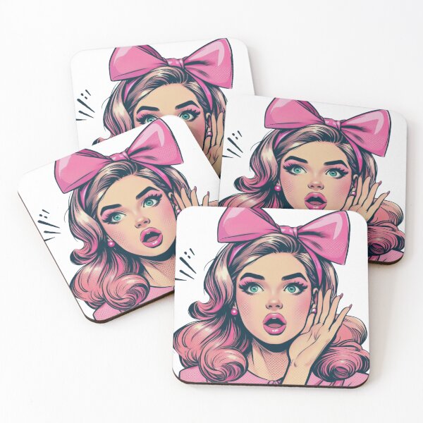 Item preview, Pop Art "BAM!" Retro Girl - Vibrant Comic Style Design designed and sold by sirenandscript.