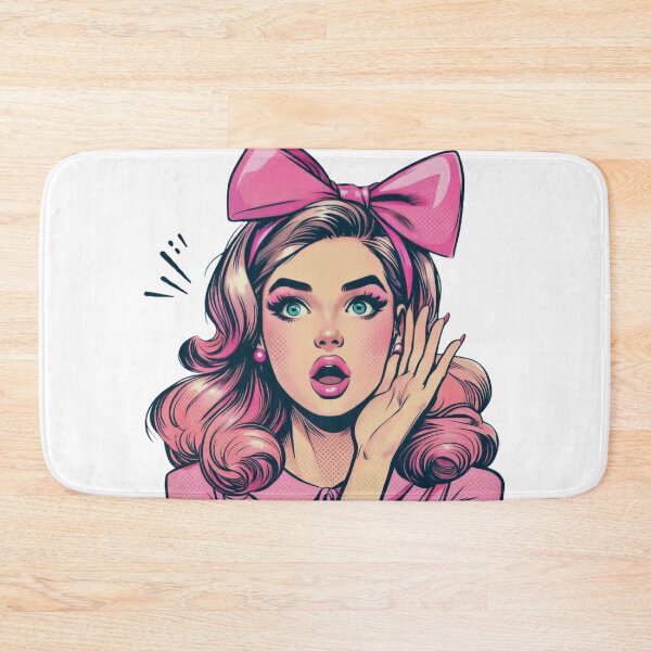 Item preview, Pop Art "BAM!" Retro Girl - Vibrant Comic Style Design designed and sold by sirenandscript.