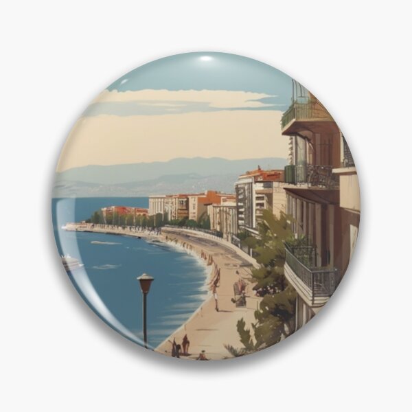 Artikelvorschau, 075 Vintage Thessaloniki, Griechenland Poster-Design entworfen und verkauft von Alexis Art Collection.