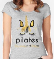 Pilates The Unicorn of Fitness Fitted Scoop T-Shirt