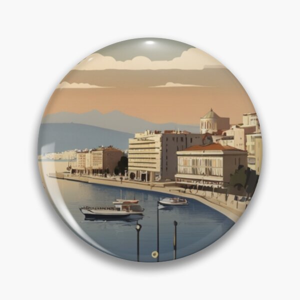 Item preview, 077 Vintage Thessaloniki, Greece Poster Design designed and sold by Alexis Art Collection.