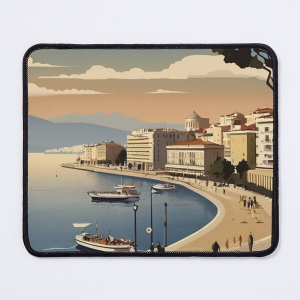 Item preview, 077 Vintage Thessaloniki, Greece Poster Design designed and sold by Alexis Art Collection.