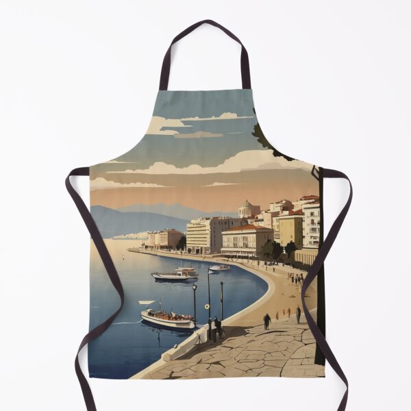 Item preview, 077 Vintage Thessaloniki, Greece Poster Design designed and sold by Alexis Art Collection.