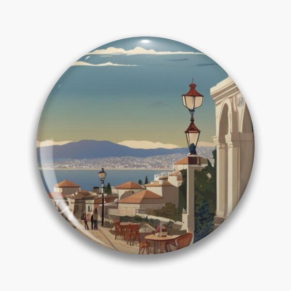 Item preview, 078 Vintage Thessaloniki, Greece Poster Design designed and sold by Alexis Art Collection.