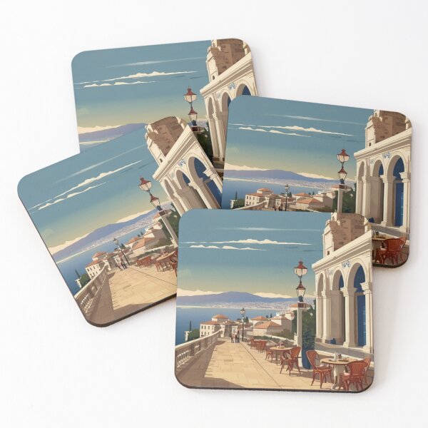 Item preview, 078 Vintage Thessaloniki, Greece Poster Design designed and sold by Alexis Art Collection.
