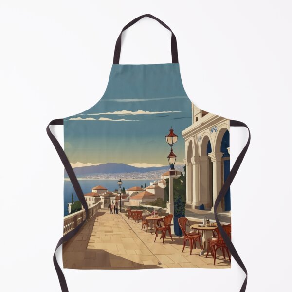 Item preview, 078 Vintage Thessaloniki, Greece Poster Design designed and sold by Alexis Art Collection.