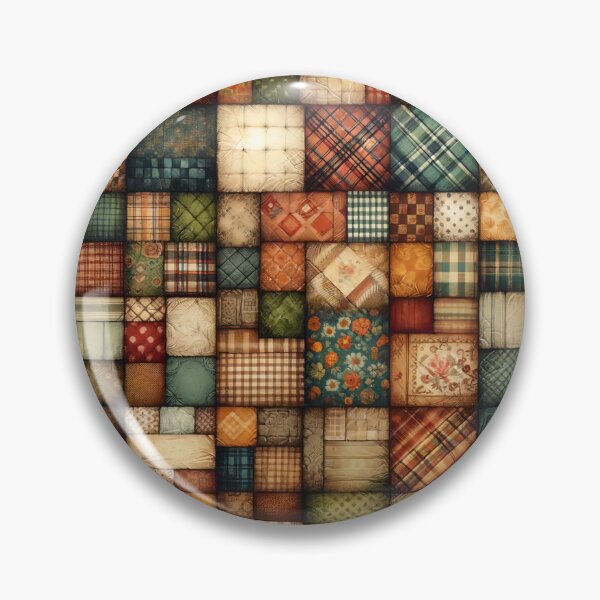 Item preview, Fall Colored Patchwork Pattern designed and sold by PinUpPizzazz.