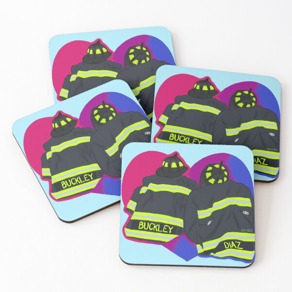 Item preview, Buck and Eddie (Bisexual Pride Heart) designed and sold by Art by Jessica Beroldi.