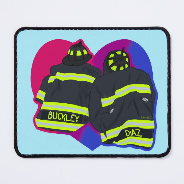 Item preview, Buck and Eddie (Bisexual Pride Heart) designed and sold by Art by Jessica Beroldi.
