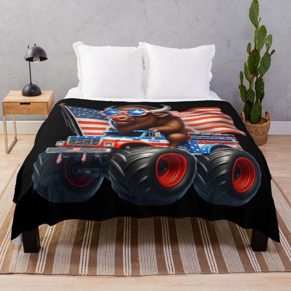 Item preview, The Patriot Bison in a Monster Truck designed and sold by AmigosFurEver.