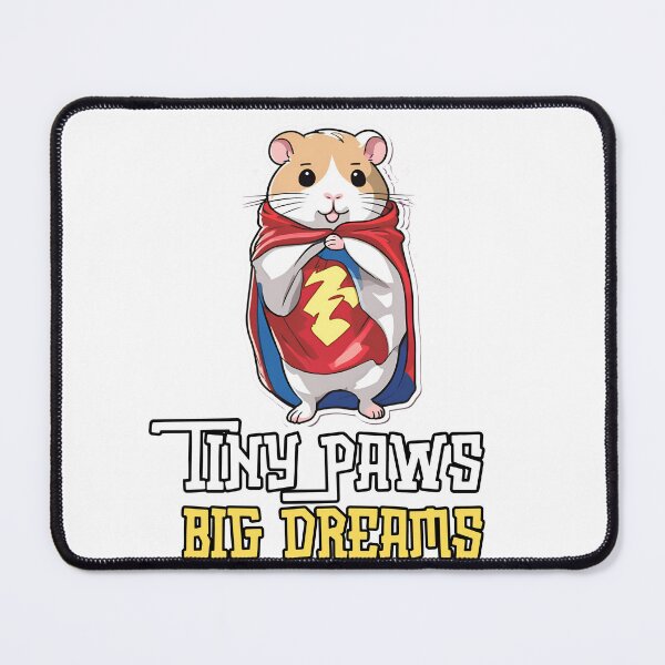 Item preview, Tiny Paws, Big Dreams: Superhero Hamster Design – Cute and Motivational Art designed and sold by Nalanda2000.