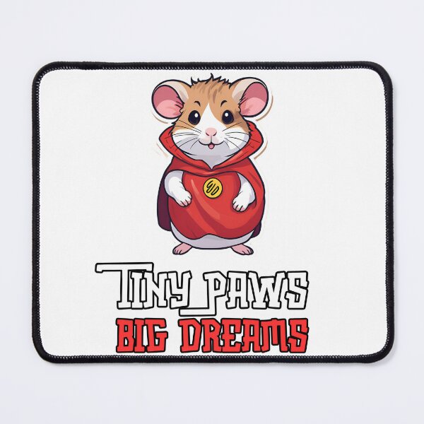 Item preview, Tiny Paws, Big Dreams: Superhero Hamster Design – Cute and Motivational Art designed and sold by Nalanda2000.