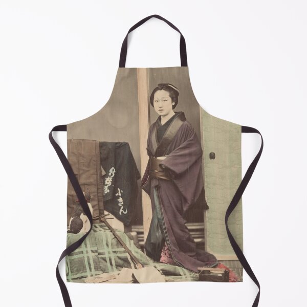 Item preview, Vintage Japanese Woman With Cat and Musical Instrument designed and sold by AnimaliaStar.