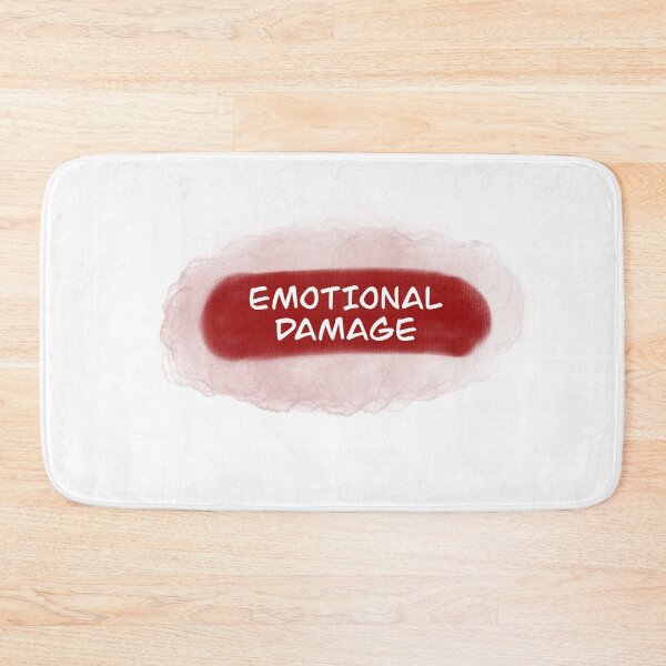 Item preview, Emotional Damage: Bold Red Statement Design designed and sold by ArtsatIndia7.